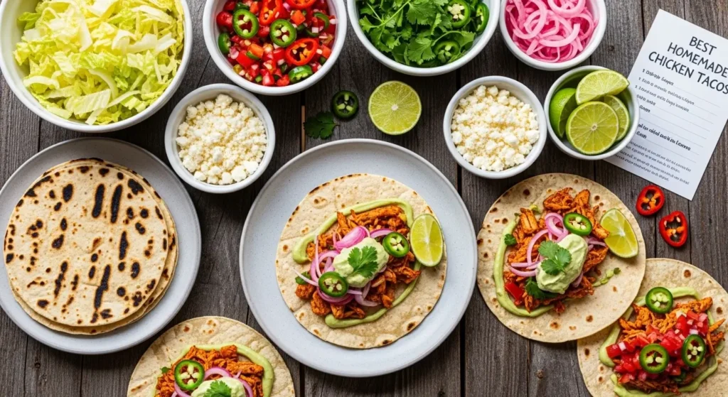 homemade chicken tacos